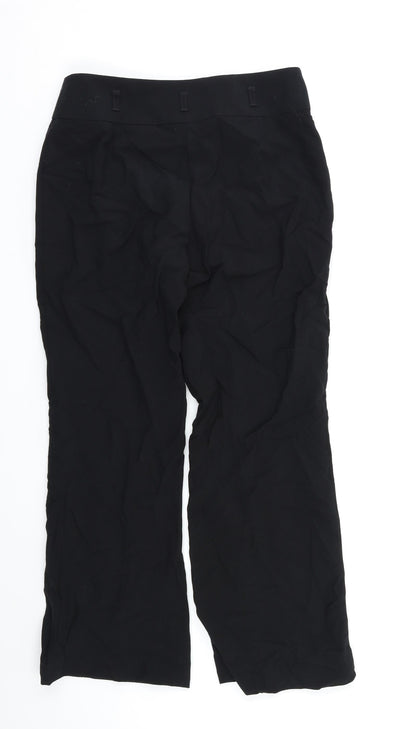 Womens UK Size 10 M&S Regular Fit  Black Trousers