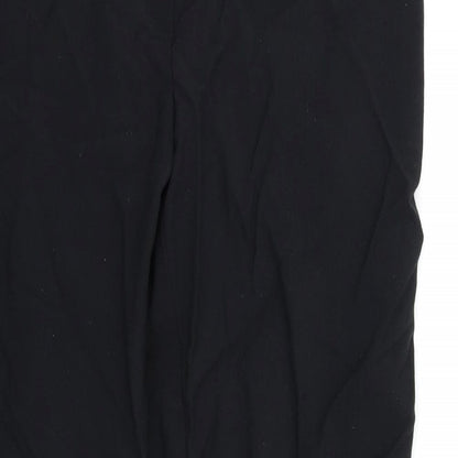 Womens UK Size 10 M&S Regular Fit  Black Trousers