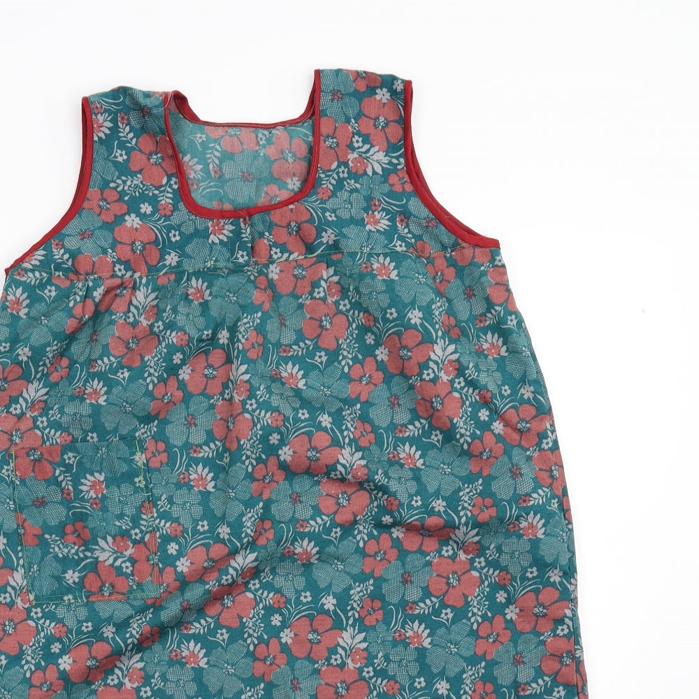 Womens UK Size M Preworn Green Tunic Tank