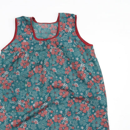 Womens UK Size M Preworn Green Tunic Tank