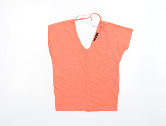 Primark Womens Orange   Basic T-Shirt Size 4