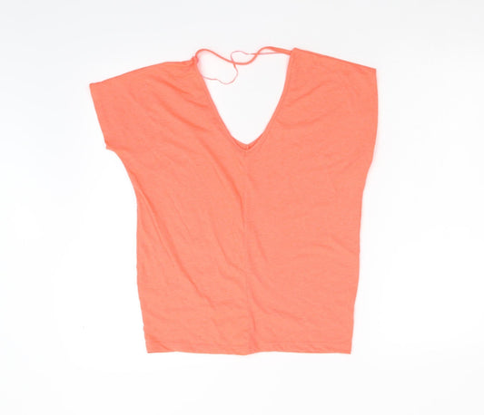 Primark Womens Orange   Basic T-Shirt Size 4