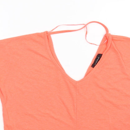 Primark Womens Orange   Basic T-Shirt Size 4