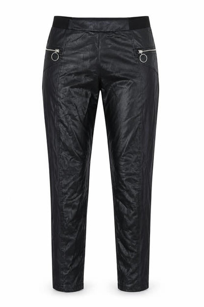 Womens UK Size 8 Boohoo Slim Fit  Black Trousers