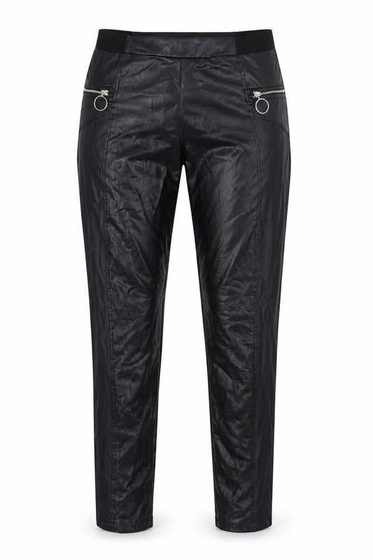 Womens UK Size 8 Boohoo Slim Fit  Black Trousers