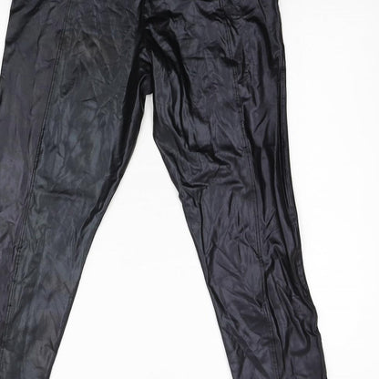Womens UK Size 8 Boohoo Slim Fit  Black Trousers