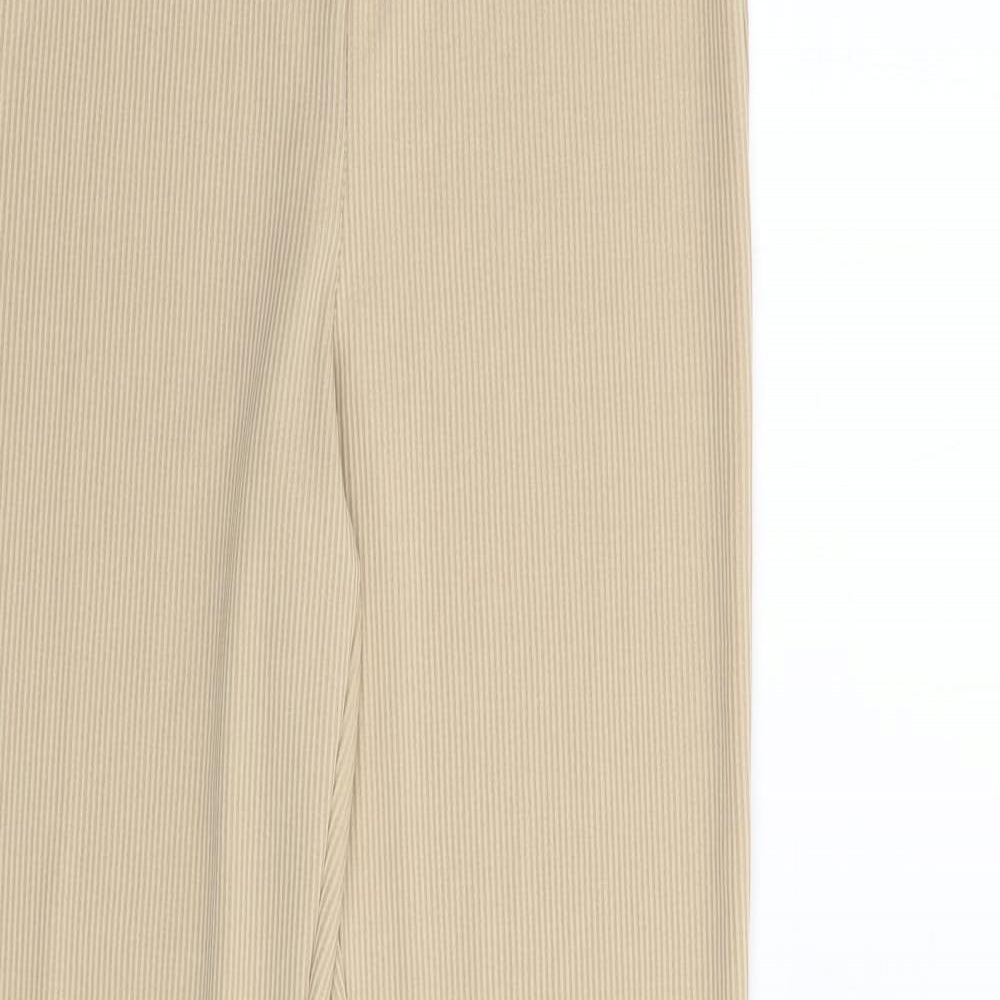 Womens UK Size 6 Misspap Slim Fit  Beige Trousers