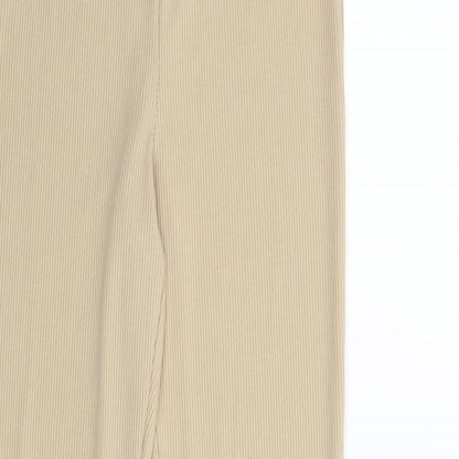 Womens UK Size 6 Misspap Slim Fit  Beige Trousers