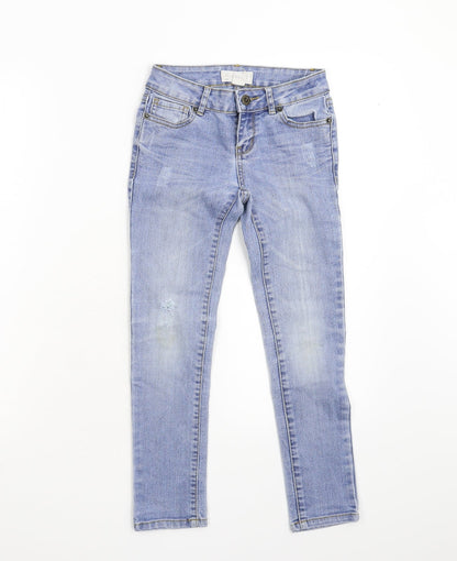 FOREVER 21 Girls Blue  Denim Skinny Jeans Size 7 Years