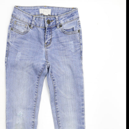 FOREVER 21 Girls Blue  Denim Skinny Jeans Size 7 Years