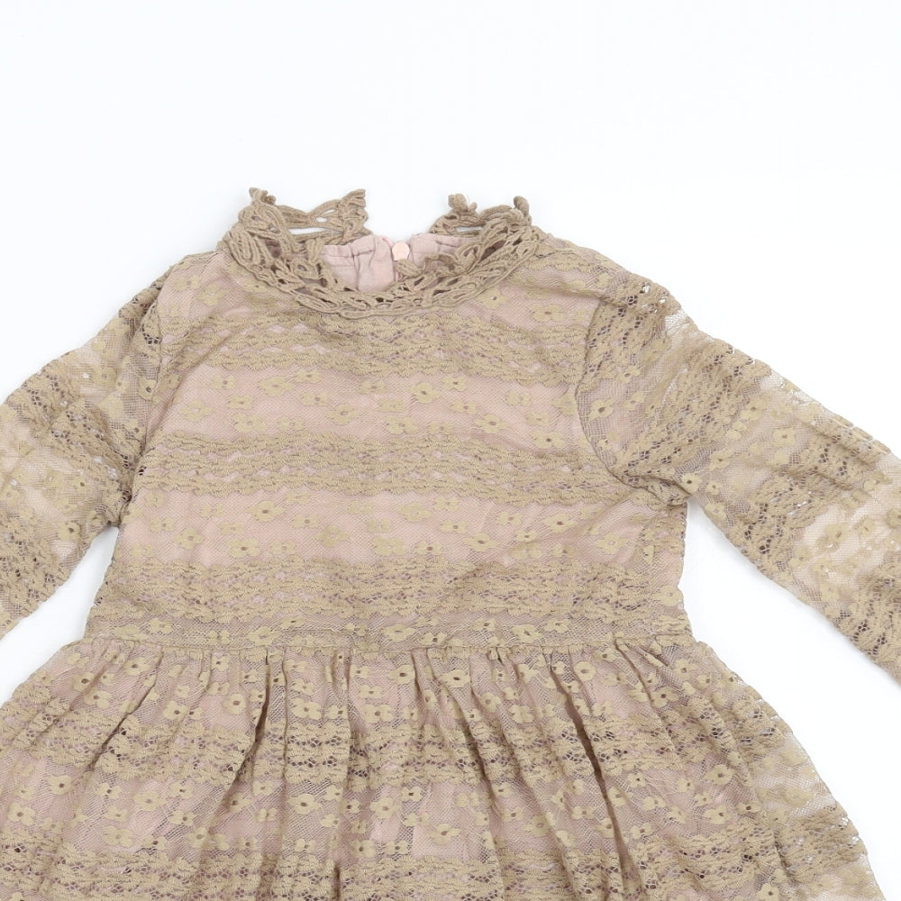 Cotton Splendid Girls Brown   Fit & Flare  Size M