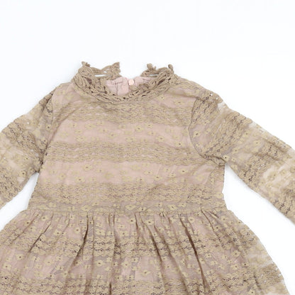 Cotton Splendid Girls Brown   Fit & Flare  Size M