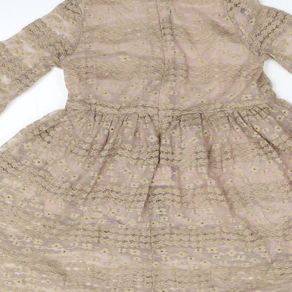 Cotton Splendid Girls Brown   Fit & Flare  Size M
