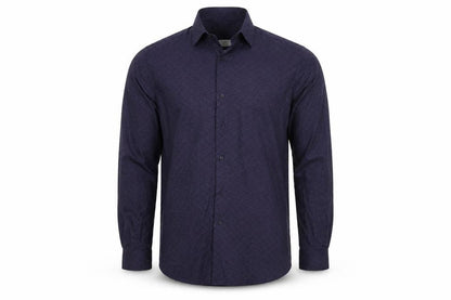 Mens UK Size 16 NEXT Blue  Button-Up Long Sleeve Casual Shirt