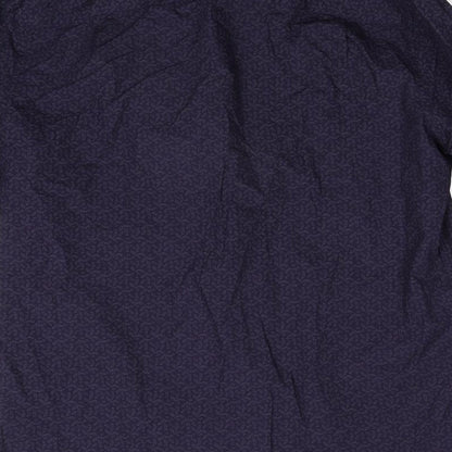 Mens UK Size 16 NEXT Blue  Button-Up Long Sleeve Casual Shirt