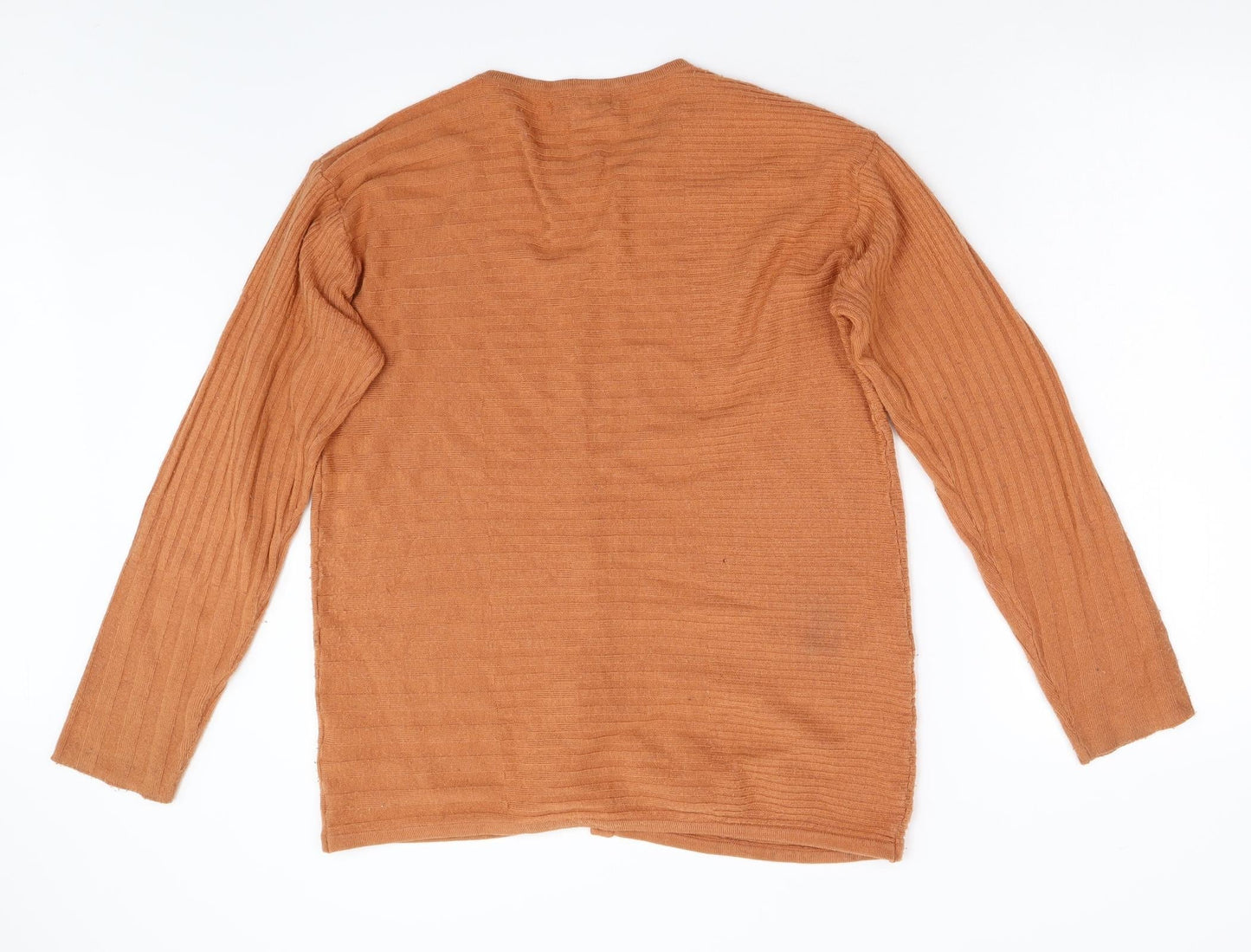 Country Classics Womens Orange  Knit Cardigan Jumper Size L