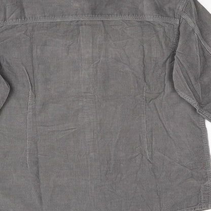 Next Boys Grey  Corduroy Basic Button-Up Size M