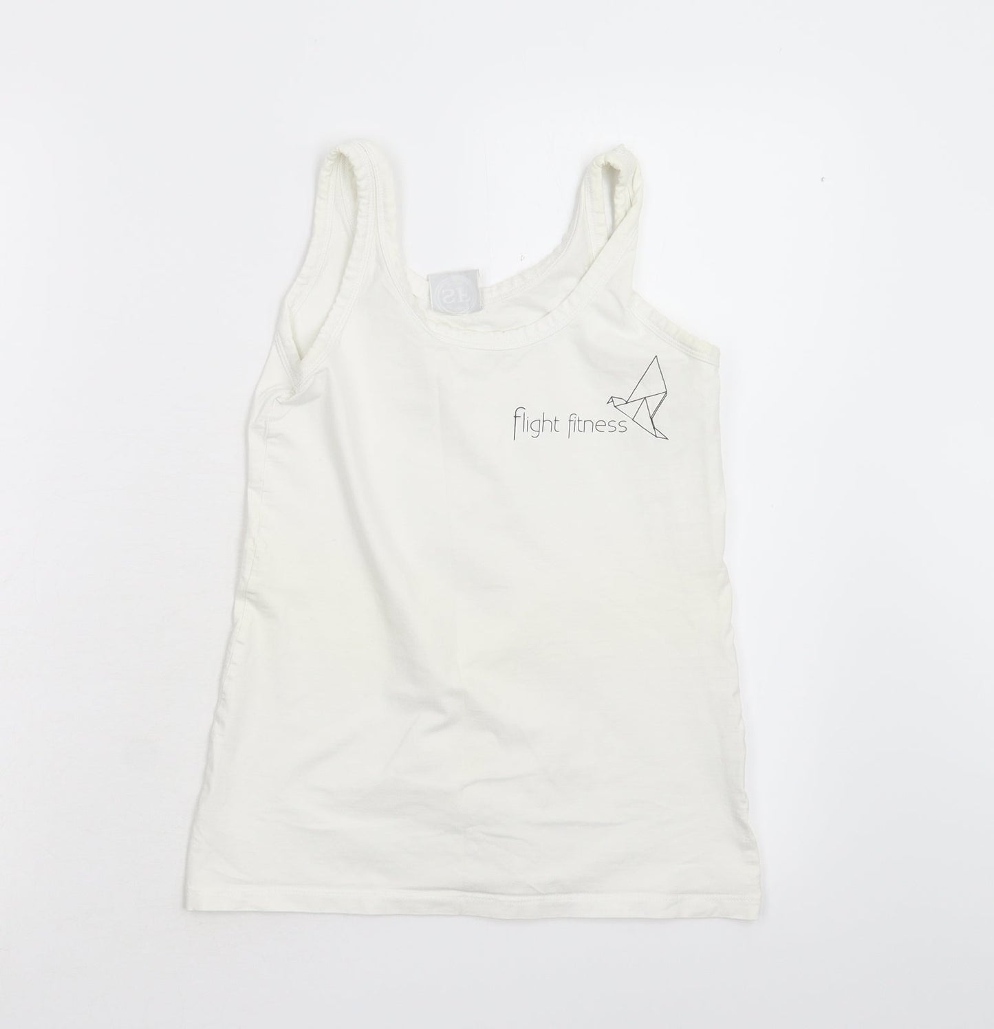 Flight Fitness Womens White   Basic Tank Size S
