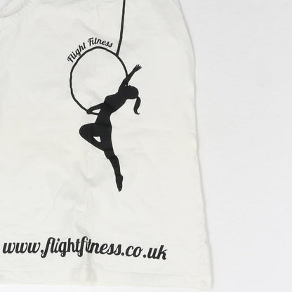 Flight Fitness Womens White   Basic Tank Size S