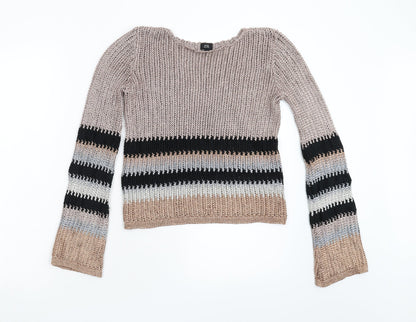 Womens UK Size 8 River Island Multicoloured Pullover Jumper