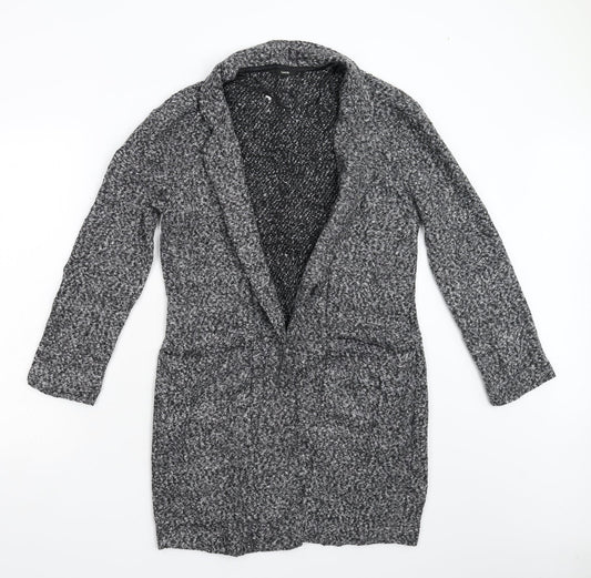 George Womens Grey  Knit Overcoat Coat Size 12