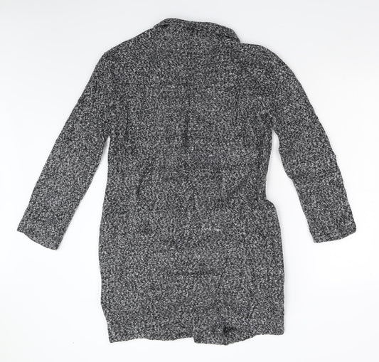 George Womens Grey  Knit Overcoat Coat Size 12