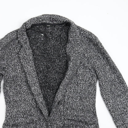 George Womens Grey  Knit Overcoat Coat Size 12