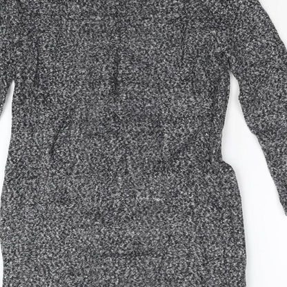 George Womens Grey  Knit Overcoat Coat Size 12