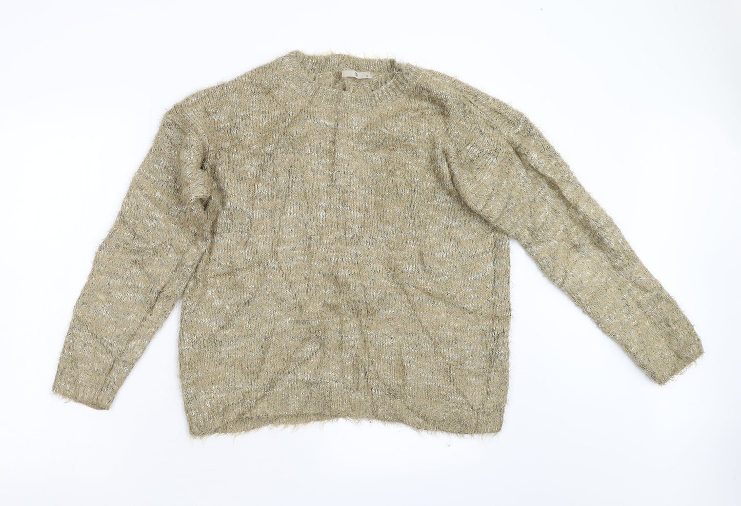 TU Womens Beige  Knit Pullover Jumper Size 12