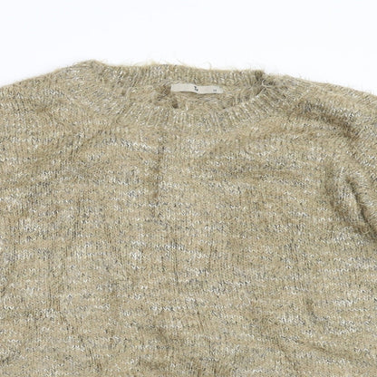 TU Womens Beige  Knit Pullover Jumper Size 12