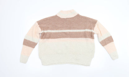 Primark Womens Pink  Knit Pullover Jumper Size M