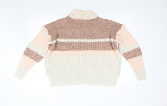 Primark Womens Pink  Knit Pullover Jumper Size M