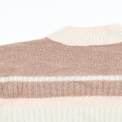 Primark Womens Pink  Knit Pullover Jumper Size M