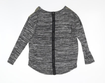 Womens UK Size 18 F&F Grey Full Zip Jumper