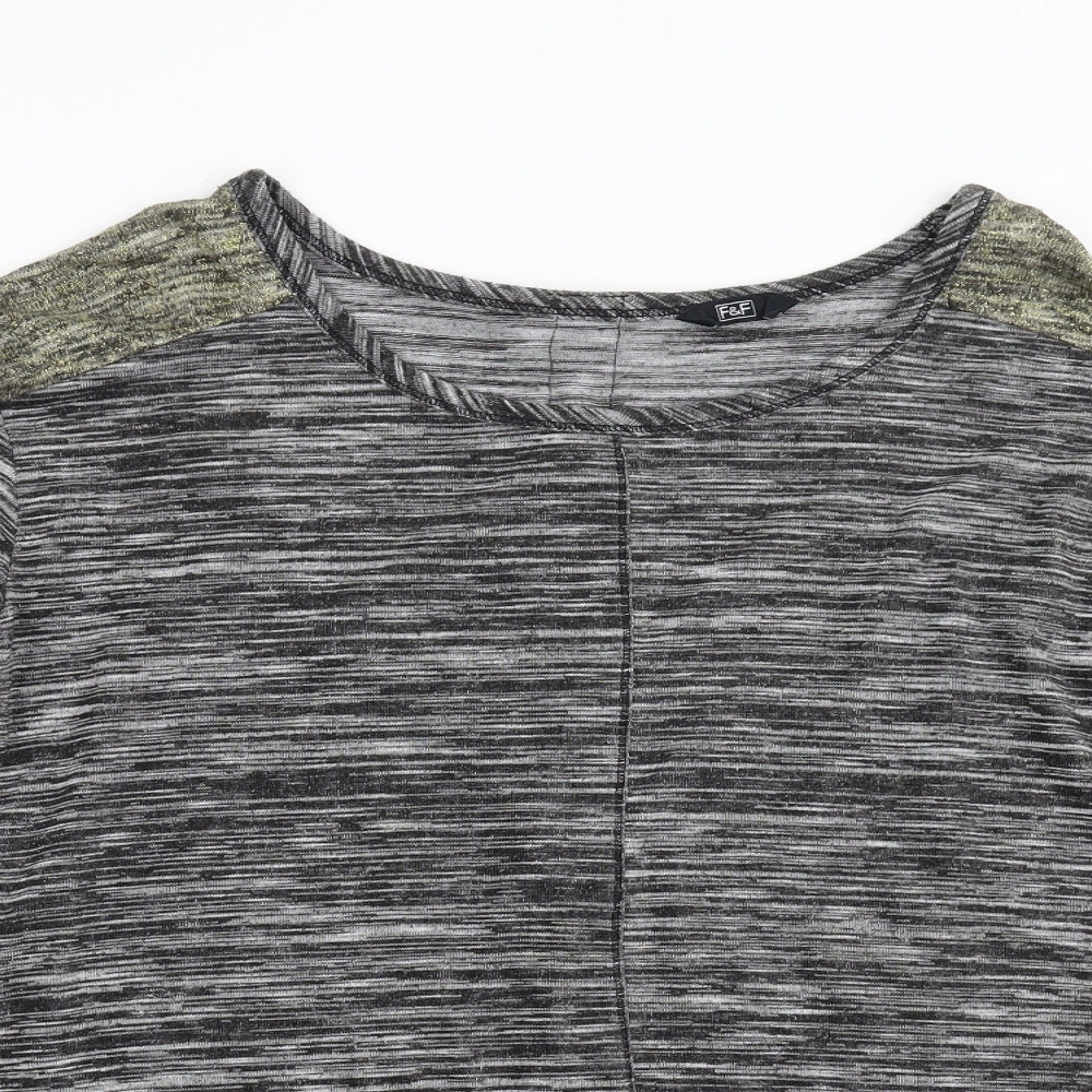 Womens UK Size 18 F&F Grey Full Zip Jumper
