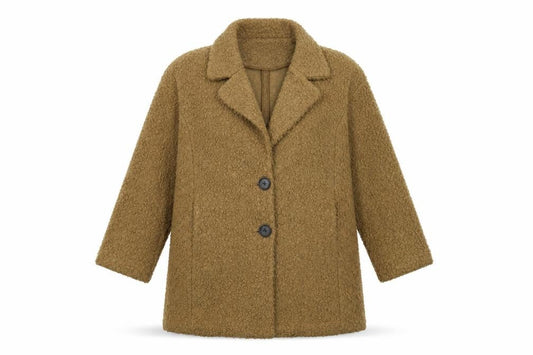 Womens UK Size 14 F&F Brown Overcoat