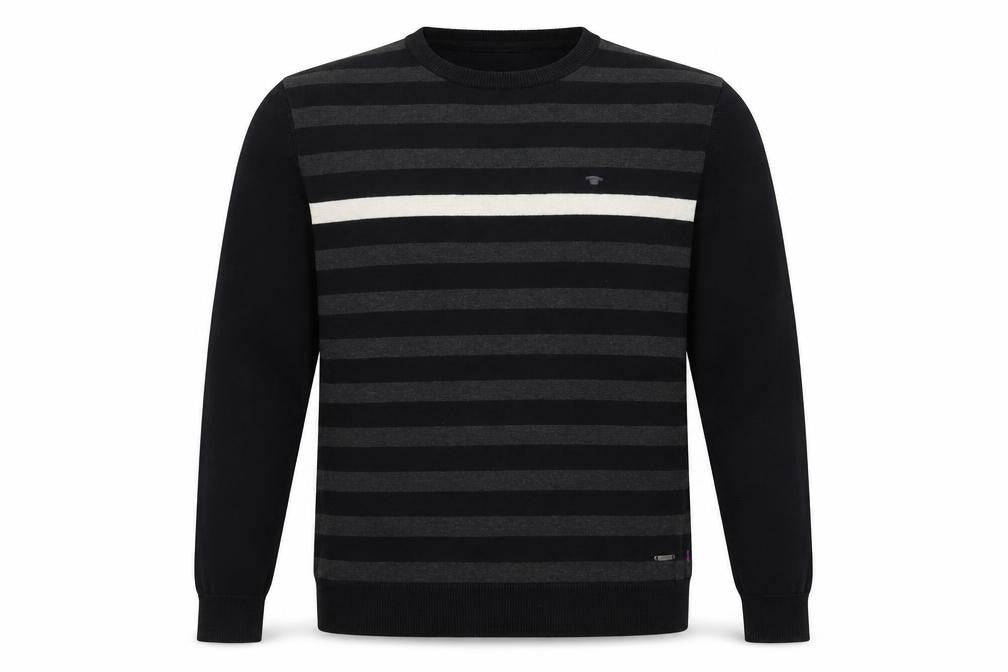 Mens UK Size M TOM TAILOR Black Pullover Jumper