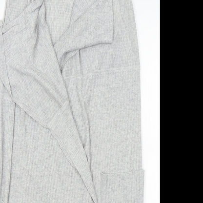 Topshop Womens Grey   Wrap Jumper Size 10