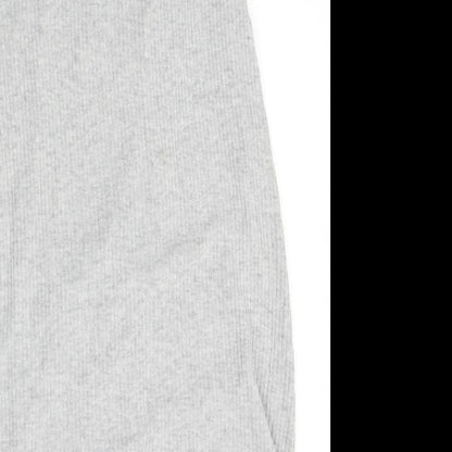 Topshop Womens Grey   Wrap Jumper Size 10