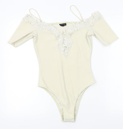 Topshop Womens Ivory   Leotard One-Piece Size 10