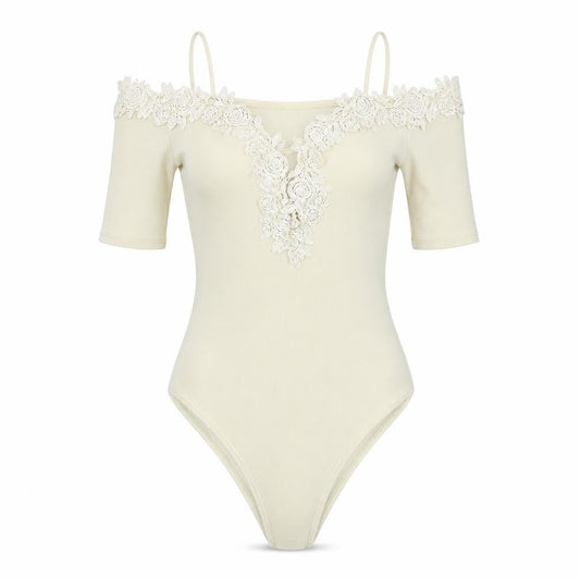 Womens UK Size 10 Topshop One-Piece Ivory Leotard