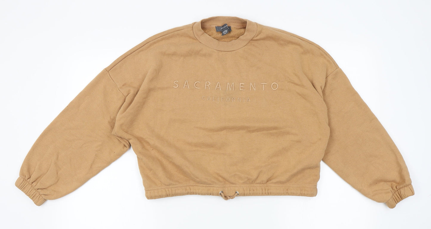 Primark Womens Orange   Pullover Sweatshirt Size S