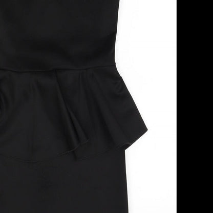 Krisp Womens Black   Pencil Dress  Size 10  - studded shoulders