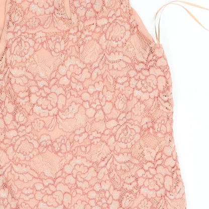 F&F Womens Pink Floral  Basic Blouse Size 12