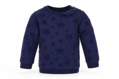 Front view of Tu Blue jumper, size 6-9, Months