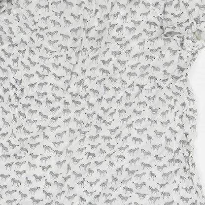 Womens UK Size S H&M White Basic Blouse