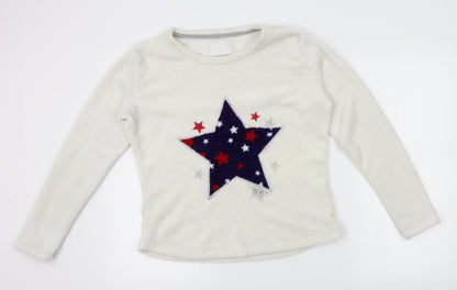 Womens UK Size M Matalan White Pullover Jumper