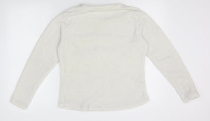 Womens UK Size M Matalan White Pullover Jumper