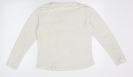 Womens UK Size M Matalan White Pullover Jumper