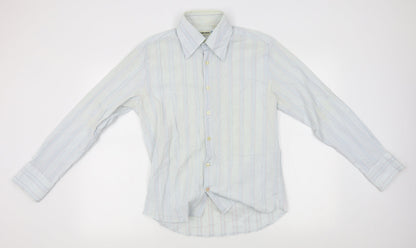 Mens UK Size M Duck and Cover Blue  Button-Up Long Sleeve Casual Shirt